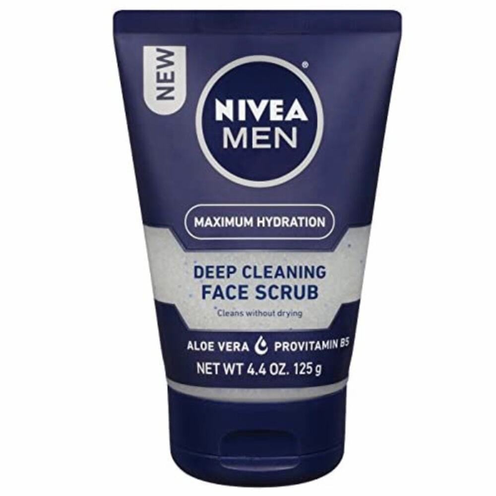 NIVEA FOR MEN Original, Deep Cleaning Face Scrub 4.4 oz